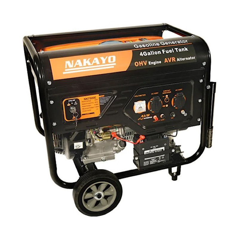 موتور برق بنزینی ناکایو 2.8 کیلووات استارتی چرخدار مدل NK4500EW