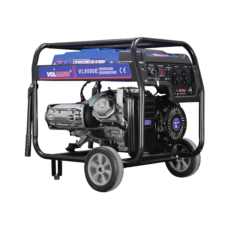 موتور برق بنزینی ولکانو 7.5 کیلووات استارتی چرخدار مدل VL9500E