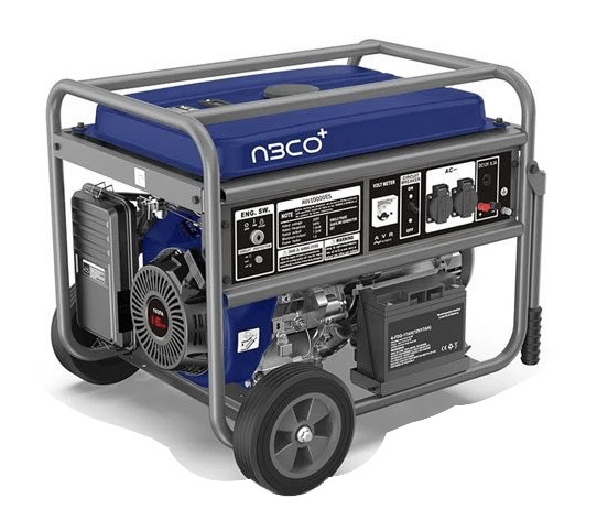 موتور برق بنزینی آبکو 8.5 کیلووات تکفاز سه فاز استارتی مدل A15000T-ES