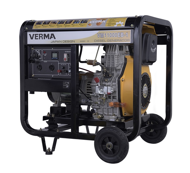 موتور برق دیزل ورما 8.5 کیلووات استارتی مدل VM11000EB-1
