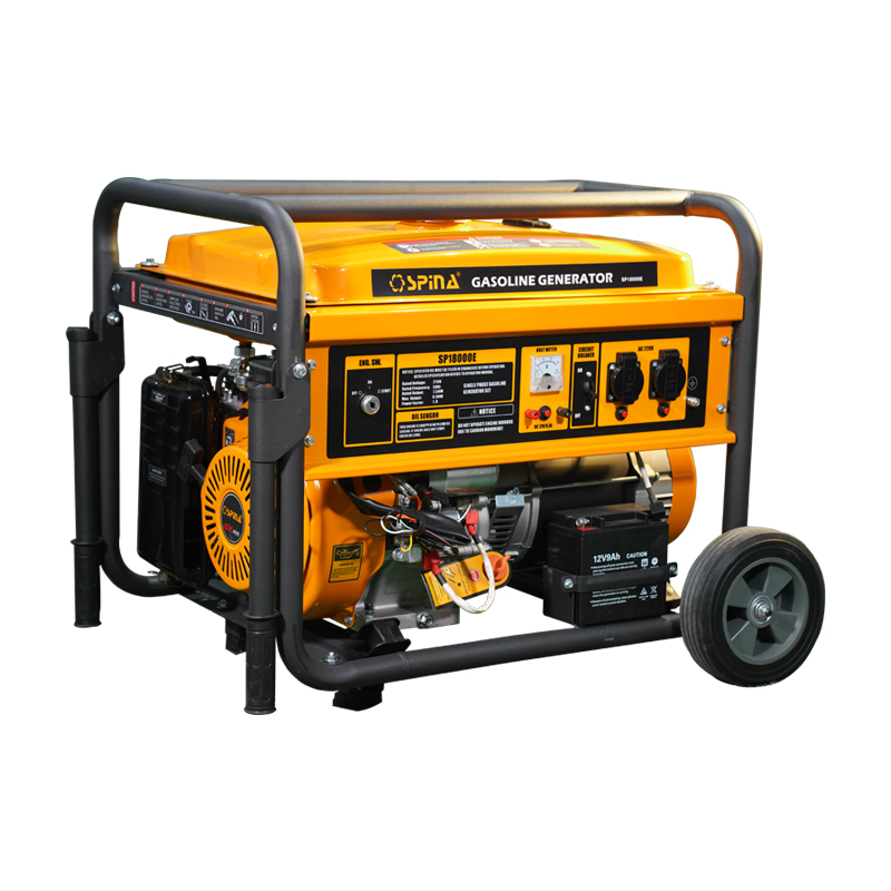 موتور برق اسپینا 8 کیلووات سه گانه سوز استارتی ATS دار مدل SP18000E-3F